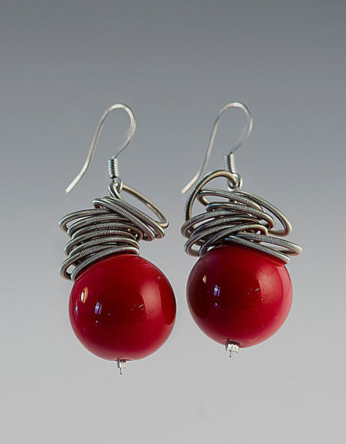 BANTU' Murano glass earrings. Valentine's Day gift, anniversary gift, girlfriend, wife, birthday. Original and special earrings from Italy