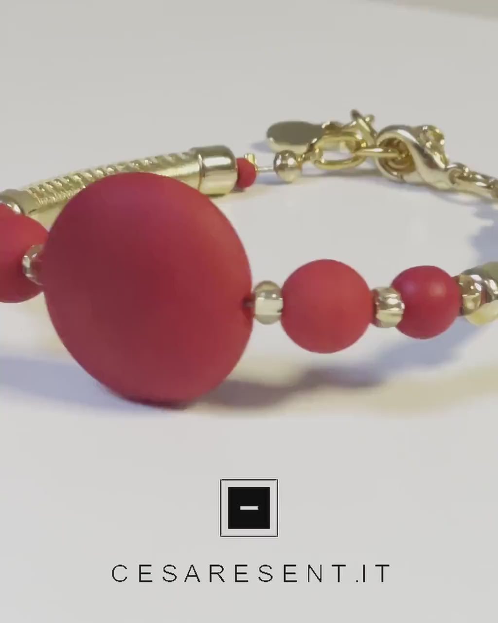 Murano Glass Bead Bracelet, Sandblasted Italian Jewelry