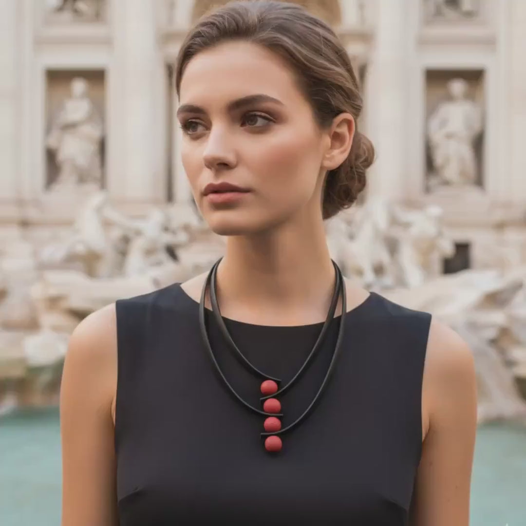 Murano glass necklace handmade in Murano by Cesare Sent original made in Italy modern beautiful  fashion accessory glass jewelry crafts