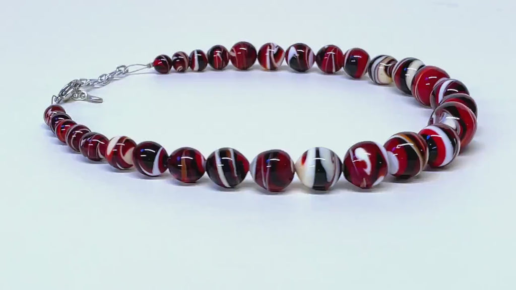 Murano Glass Necklace handmade in Murano by Cesare Sent original made in Italy special glass jewelery beautifull lampworking crafts